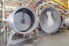 Used Mahle Industrial Filtration LFC Lochem Roto Jet Wet Cake Discharge Filter, Approximate 990 Square Feet Filter Area, Model RJWCD 92/1200/44 DC, 316L Stainless Steel. Approximate (44) 1200mm (47.2...