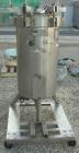 Used Niagara Pressure Leaf Filter, Model 18-16-D, 316 Stainless Steel.  Approximate 28.62 square feet of filter area, 3.88 cubic feet cake capacity.  Vertical 316 stainless steel tank, 20