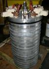 USED: Niagara horizontal plate filter, model 18-16-D, 316 stainless steel. 28.62 square feet filter area, 3.88 cubic feet cake capacity. Vertical carbon steel jacketed tank 20