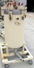 USED: Niagara horizontal plate filter, model 18-16-D, 316 stainless steel. 29.85 square feet filter area, 3.87 cubic feet cake capacity. Vertical tank 20