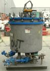Used Niagara Horizontal Plate Filter, Hastelloy C-276, approximately 74 square feet of filter area.  Vertical tank 36 1/2