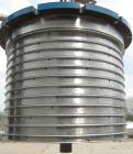 Used Niagara Horizontal Plate Filter, Hastelloy C-276, approximately 74 square feet of filter area.  Vertical tank 36 1/2