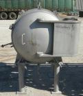 Used General Filtration Vertical Leaf Pressure Filter, 304 stainless steel. Horizontal tank 30