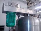 Used Padovan Pressure Leaf Filter, Model G9. Sanitary stainless steel, 8.60 square meter (90 square feet) centrifugal dry cake discharge vertical tank, horizontal leaf pack design with a 3 kW top dri...