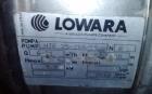 Used Padovan Pressure Leaf Filter, Model G9. Sanitary stainless steel, 8.60 square meter (90 square feet) centrifugal dry cake discharge vertical tank, horizontal leaf pack design with a 3 kW top dri...
