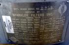 Used Sparkler Horizontal Plate Filter, Model 14-D-4