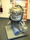 Used Sparkler Filter, Model 14-S-7, 316 Stainless Steel. Internal rated 66 psi at 350 degrees F. Carbon steel jacket rated 50 psi at 350 degrees F. (7) 14