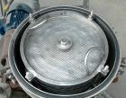 USED: Sparkler horizontal plate filter, model 14-S-7, 316 stainless steel. 5.6 sq ft filter area, .38 cu ft cake capacity, 400 gallons per hour. Vertical jacketed tank 16