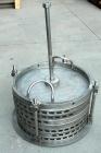 USED: Sparkler horizontal plate filter, model 14-S-7, 316 stainless steel. 5.6 sq ft filter area, .38 cu ft cake capacity, 400 gallons per hour. Vertical jacketed tank 16