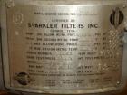 Used Sparkler Filter, Model 14D4, Hastelloy C. 3.52 Square feet surface area, .445 cubic feet cake capacity, rated 100 psi at 350 F internal, 316 stainless steel jacket rated 100 psi at 350 F, (4) 14...