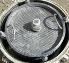USED: Sparkler horizontal plate filter, model 14S7, 316 stainless steel. 5.6 square feet filter area, .38 cubic feet cake capacity, 400 gallons per hour. Vertical carbon steel jacketed tank 16