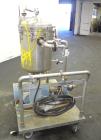 Used Sparkler Filter, Model 18 D 10, approximately 16 square feet, 316 stainless steel.  Internal rated 60 psi at 350 degrees F, jacket rated 30 psi at 350 degrees F.  Mounted on 3 legs on a base wit...