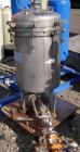 Used Sparkler Horizontal Plate Filter, Model 18-D-12, 316 stainless steel. 19.32 square feet filter area, 2.3 cubic feet cake capacity. Vertical non-jacketed tank 20