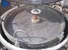 Used Sparkler Horizontal Plate Filter, Model 18-D-12, 316 stainless steel. 19.32 square feet filter area, 2.3 cubic feet cake capacity. Vertical non-jacketed tank 20
