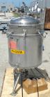 Used Sparkler Horizontal Plate Filter, Model 18-D-12, 316 Stainless Steel. Approximately 19.32 square feet filter area, 2.3 cubic feet cake capacity. Vertical tank 20