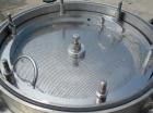 Used Sparkler Horizontal Plate Filter, Model 18-D-12, 316 Stainless Steel. Approximately 19.32 square feet filter area, 2.3 cubic feet cake capacity. Vertical tank 20