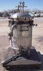 Used Sparkler Horizontal Plate Filter, Model 18-D-12, 316 Stainless Steel. Approximately 19.32 square feet filter area, 2.3 cubic feet cake capacity. Vertical tank 20