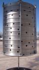 Used Sparkler Horizontal Plate Filter, Model 18-D-12, 316 Stainless Steel. Approximately 19.32 square feet filter area, 2.3 cubic feet cake capacity. Vertical tank 20