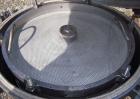Used Sparkler Filter Horizontal Plate Filter, Model 18-D-8, 316 stainless steel. 12.3 square feet filter area, 1.8 cubic feet cake capacity, 650 gallons per hour. Vertical non-jacketed tank 20