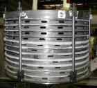 Used Stainless Steel Sparkler Filter Horizontal Plate Filter, Model 18-S-11