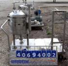 Used Sparkler Filter Horizontal Plate Filter, model 18-S-7, 316L stainless steel. Approximate 10.8 square feet filter area, .67 cubic feet cake capacity, 550 gallons per hour. Vertical jacketed tank ...