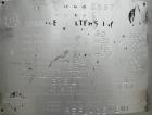 Used Sparkler Filters Inc horizontal plate filter, model 18D10, 316L stainless steel.  Approximate 12.81 square foot filter area, rated 1 gpm per square foot of filter area.  20