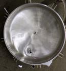 Used Sparkler Filter Pressure Leaf Filter, Model 18D4, 316L Stainless Steel, Vertical. 6.44 Square feet filter area, 0.776 cubic feet cake capacity (No Plates). Approximate 20