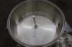 Used Sparkler Filter Pressure Leaf Filter, Model 18D4, 316L Stainless Steel, Vertical. 6.44 Square feet filter area, 0.776 cubic feet cake capacity (No Plates). Approximate 20