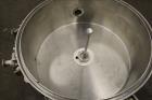 Used Sparkler Filter Pressure Leaf Filter, Model 18D4, 316L Stainless Steel, Vertical. 6.44 Square feet filter area, 0.776 cubic feet cake capacity (No Plates). Approximate 20