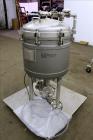 Used Sparkler Filter Pressure Leaf Filter, Model 18D4, Hastelloy C276, Vertical. 6.44 Square feet filter area, 0.776 cubic feet cake capacity. Approximately 20