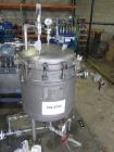 Used Sparkler Filter, Hastelloy C -22, 304SS jacket, Model 18 D 6, ??? Sq. Ft. Built 2009, S # 23742, NB # 3090, rated 60 @ 350 internal, 75 @ 350 jacket
