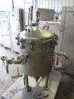 Used Sparkler Filter, Hastelloy C -22, 304SS jacket, Model 18 D 6, ??? Sq. Ft. Built 2009, S # 23742, NB # 3090, rated 60 @ 350 internal, 75 @ 350 jacket