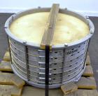 Used Sparkler Horizontal Plate Filter, Model 33-D-7, 316 Stainless Steel. Approximate 39.27 square feet filter area, (5.84) cubic feet cake capacity.