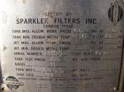 Used Stainless Steel Sparkler Filter Horizontal Plate Filter, Model 33-S-11