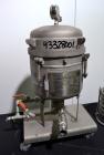 Used Sparkler Horizontal Pilot Plate Filter, Model 18-6, 316 Stainless Steel. Approximate 2 square feet filter area, (0.153) cubic feet cake capacity, 150 gallons per hour. Vertical jacketed tank app...