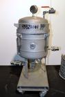 Used Sparkler Horizontal Pilot Plate Filter, Model 18-6, 316 Stainless Steel. Approximate 2 square feet filter area, (0.153) cubic feet cake capacity, 150 gallons per hour. Vertical jacketed tank app...