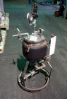 Used Sparkler Horizontal Plate Filter, Model 8-3, Stainless Steel. Approximate 1 square feet filter area, .073 cubic feet cake capacity, 3.375 gallon tank volume with filters, (3) 8