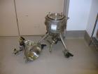 Used Sparkler Filter, Model 8-6, Hastelloy C. 2 Square feet surface area, .153 cubic feet cake capacity, rated 100 psi at 350 F internal, 316 stainless steel jacket rated 100 psi at 350 F, (6) 8