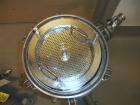 Used Sparkler Filter, Model 8-6, Hastelloy C. 2 Square feet surface area, .153 cubic feet cake capacity, rated 100 psi at 350 F internal, 316 stainless steel jacket rated 100 psi at 350 F, (6) 8