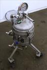 Used Sparkler Filter Pressure Leaf Filter, Model 8-6, 316 Stainless Steel, Vertical. 2 Square feet filter area, 0.153 cubic feet cake capacity. Approximate 9-5/8