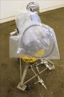 Used Sparkler Filter Pressure Leaf Filter, Model 8-6, 316 Stainless Steel, Vertical. 2 Square feet filter area, 0.153 cubic feet cake capacity. Approximate 9-5/8