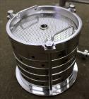 Used Sparkler Filter Pressure Leaf Filter, Model 8-6, 316 Stainless Steel, Vertical. 2 Square feet filter area, 0.153 cubic feet cake capacity. Approximate 9-5/8