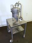 Used Sparkler Filters Pilot Horizontal Plate Filter, Model 8-6, 316 Stainless Steel. 2 Square feet filter area, (0.153) cubic feet cake capacity, 100 gallons per hour flow capacity. Vertical non-jack...