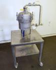 Used Sparkler Filters Pilot Horizontal Plate Filter, Model 8-6, 316 Stainless Steel. 2 Square feet filter area, (0.153) cubic feet cake capacity, 100 gallons per hour flow capacity. Vertical non-jack...