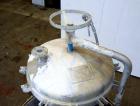 Used Sparkler Vertical Plate Filter, Model VF-B-70, 316 Stainless Steel. Unit converted to a model VF-B-92, approximate 92 square feet filter area, 7.3 cubic feet cake capacity. Non-jacketed vertical...