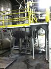 Used-US Filter Pressure Leaf Filter, Model 1000/900.  1,000 Square feet surface area, stainless steel construction, horizont...