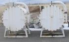 Used US Filter Pressure Leaf Filter, Model 42AJ-150.  8.3 ft3 Cake per 100 ft2 filter area, 560 lbs/ cycle. Diameter 42