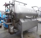 Used United States Filter Auto-Jet Self-Cleaning Pressure Leaf Filter, 600 square feet filter area, model 600, 304 stainless steel. Horizontal shell 54