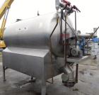 Used United States Filter Auto-Jet Self-Cleaning Pressure Leaf Filter, 600 square feet filter area, model 600, 304 stainless steel. Horizontal shell 54