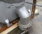 Used United States Filter Auto-Jet Self-Cleaning Pressure Leaf Filter, 600 square feet filter area, model 600, 304 stainless steel. Horizontal shell 54